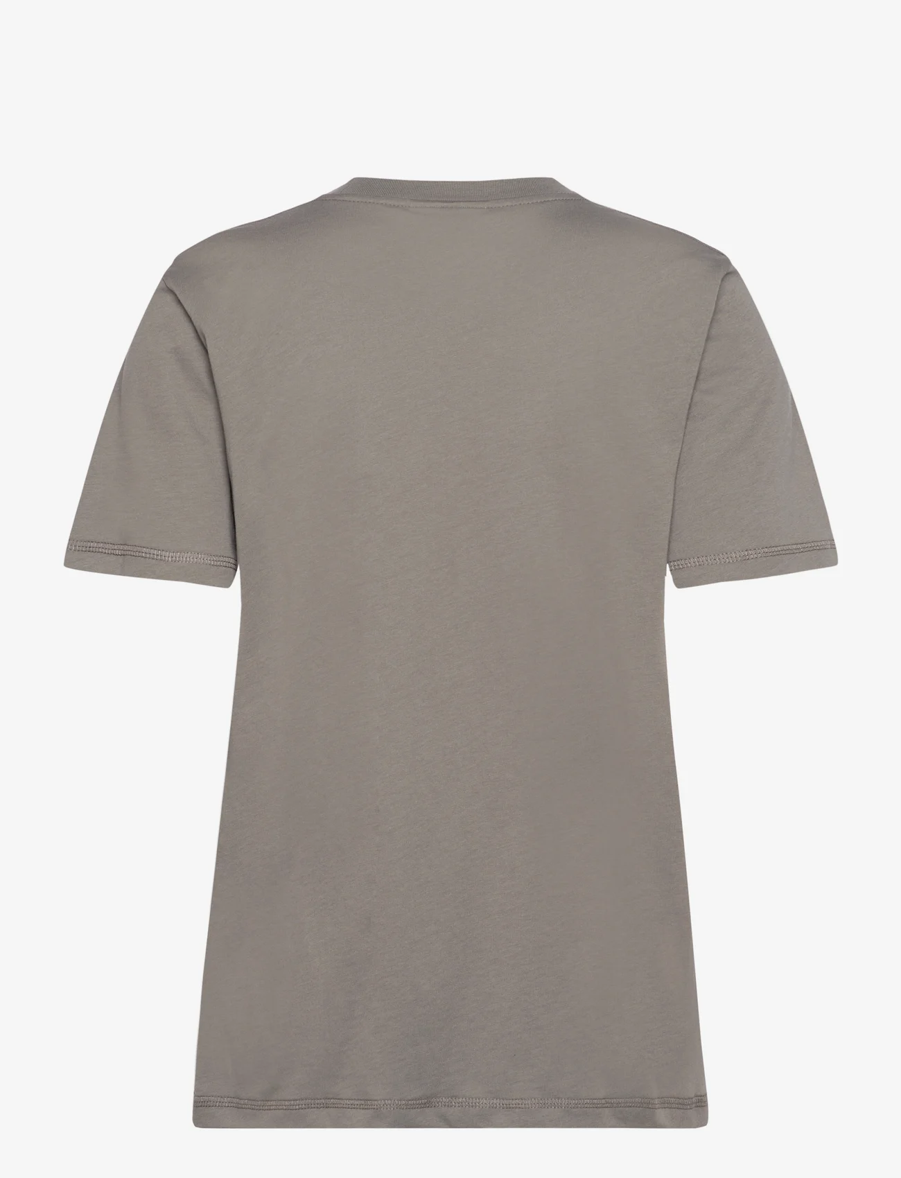 Ganni - Thin Jersey - t-shirts - volcanic ash - 1