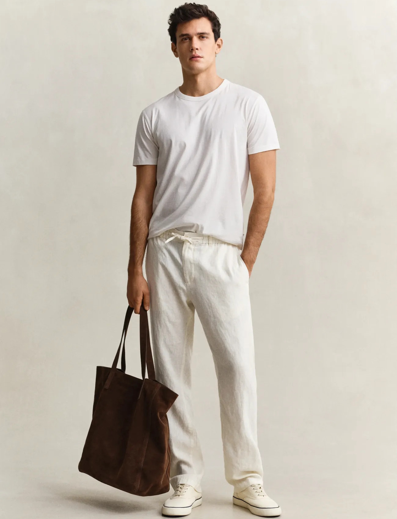 GANT Reg Linen Ds Pants - - M 1
