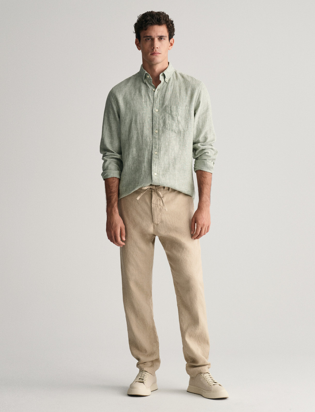 GANT Relaxed Linen Ds Pants - - XXXL 1