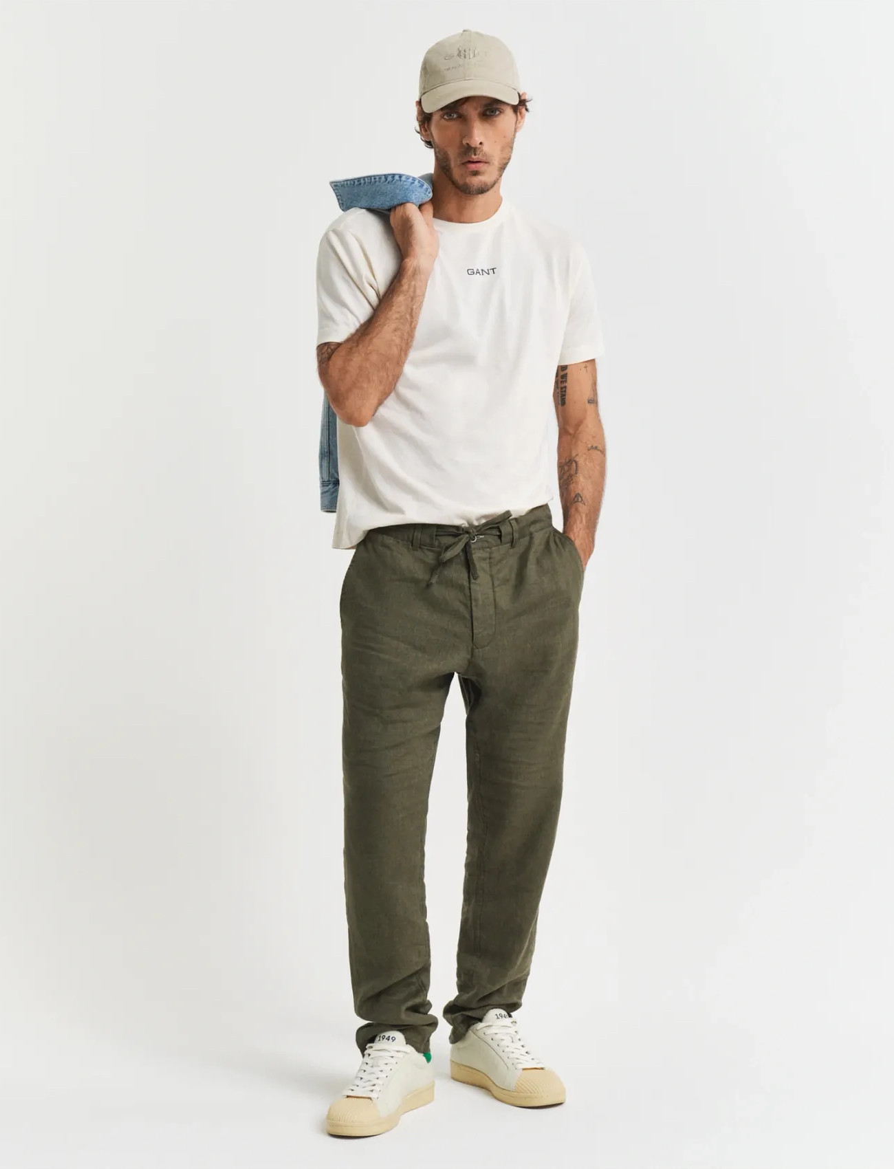 GANT Relaxed Linen Ds Pants - - XXXL 1