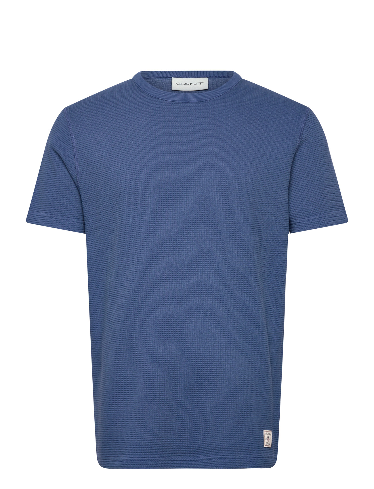 GANT Washed Waffle Ss Tshirt - Navy - S 1