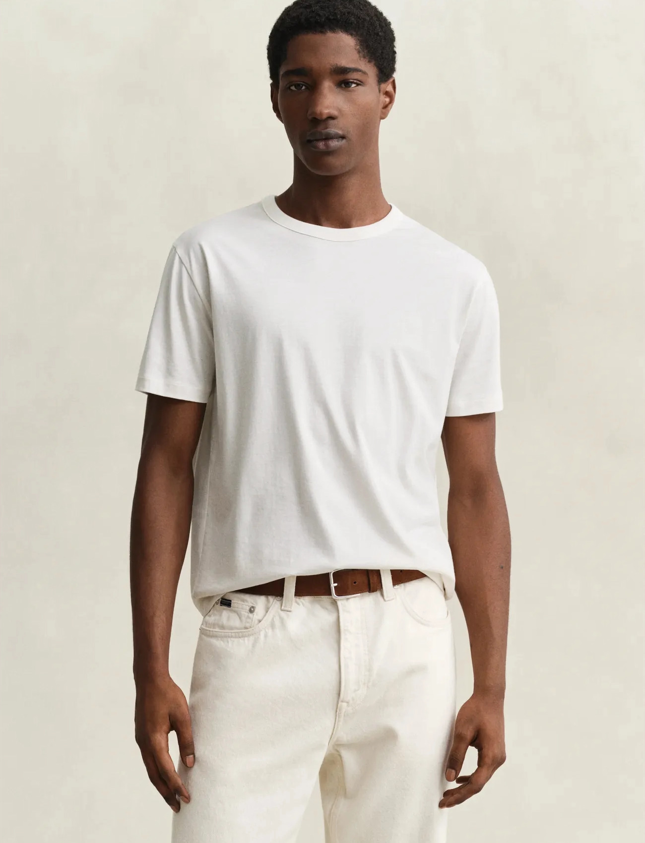 GANT Pima Ss T-Shirt - Navy - S 1