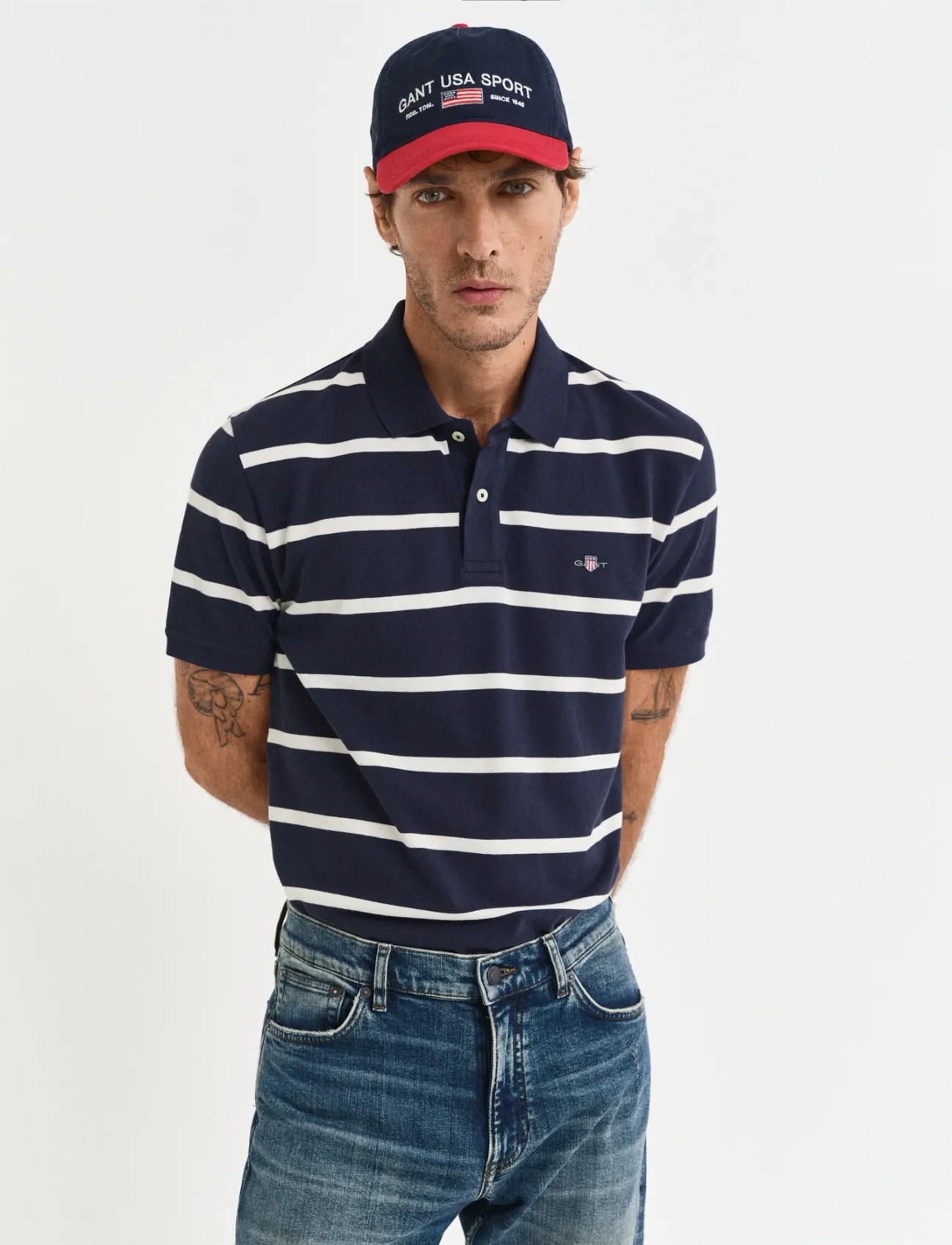 GANT Striped Polo - - XL 1