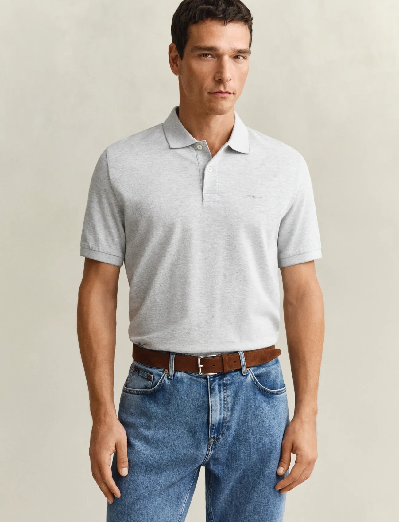 GANT 2 Tone Ss Polo - - S 2