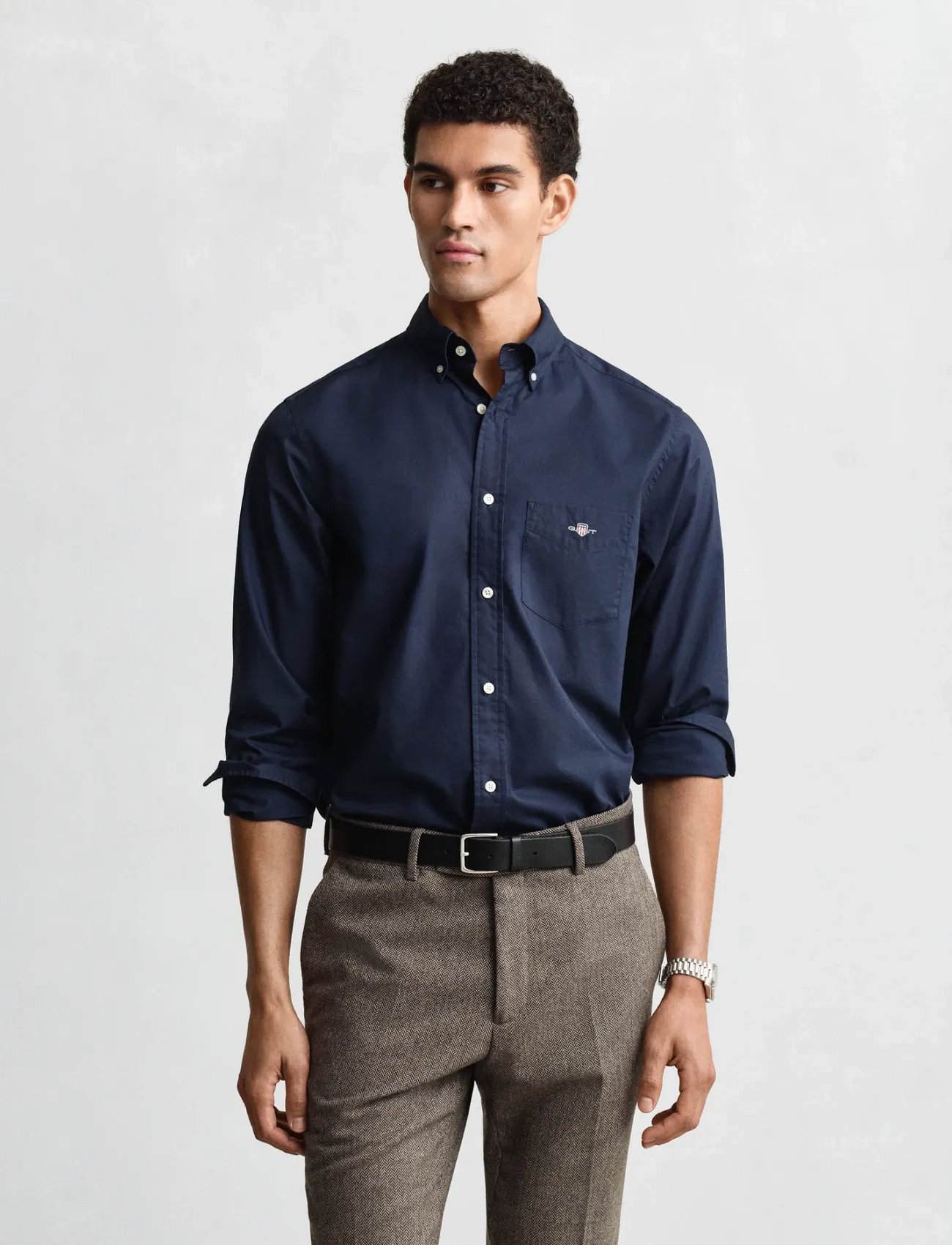 GANT Reg Classic Poplin Shirt - - S 1