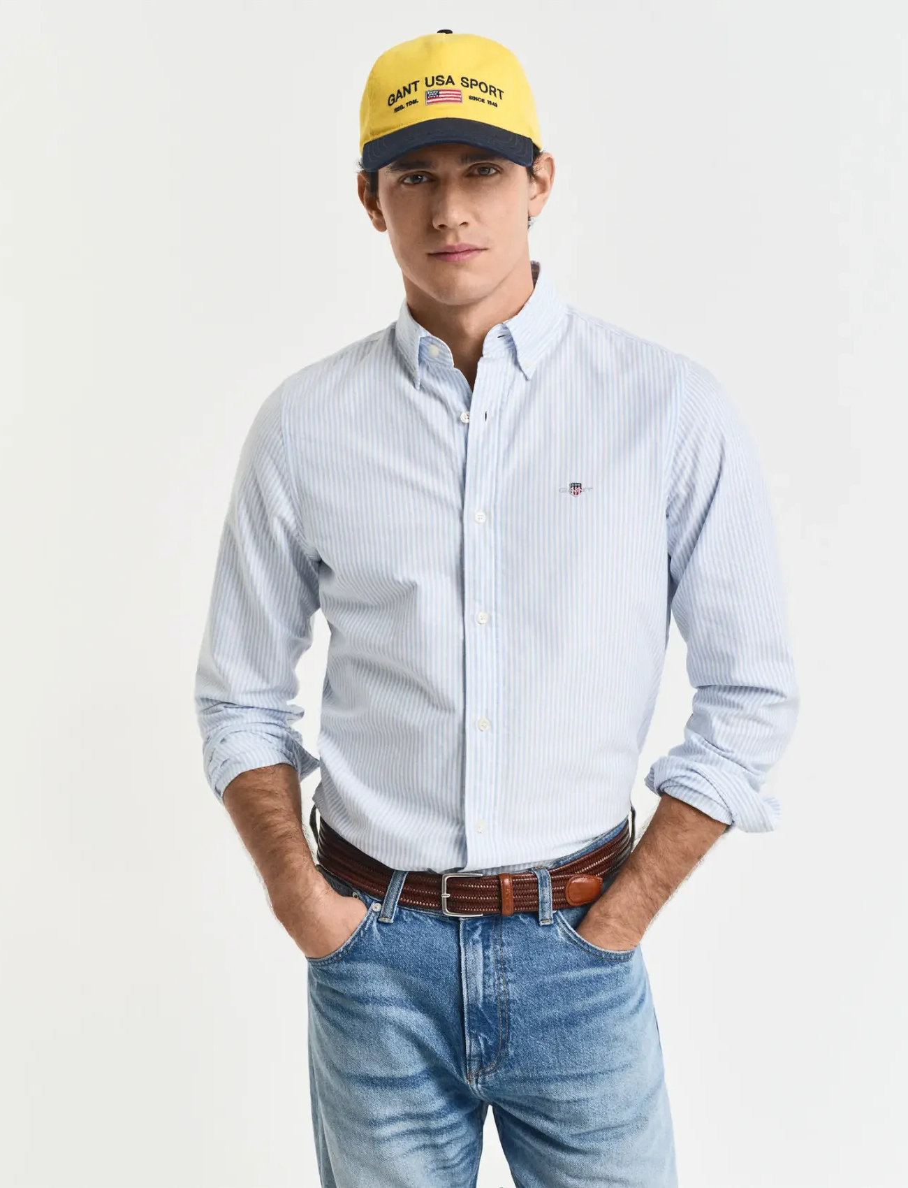 GANT Slim Classic Oxford Stripe Shirt - - M 2