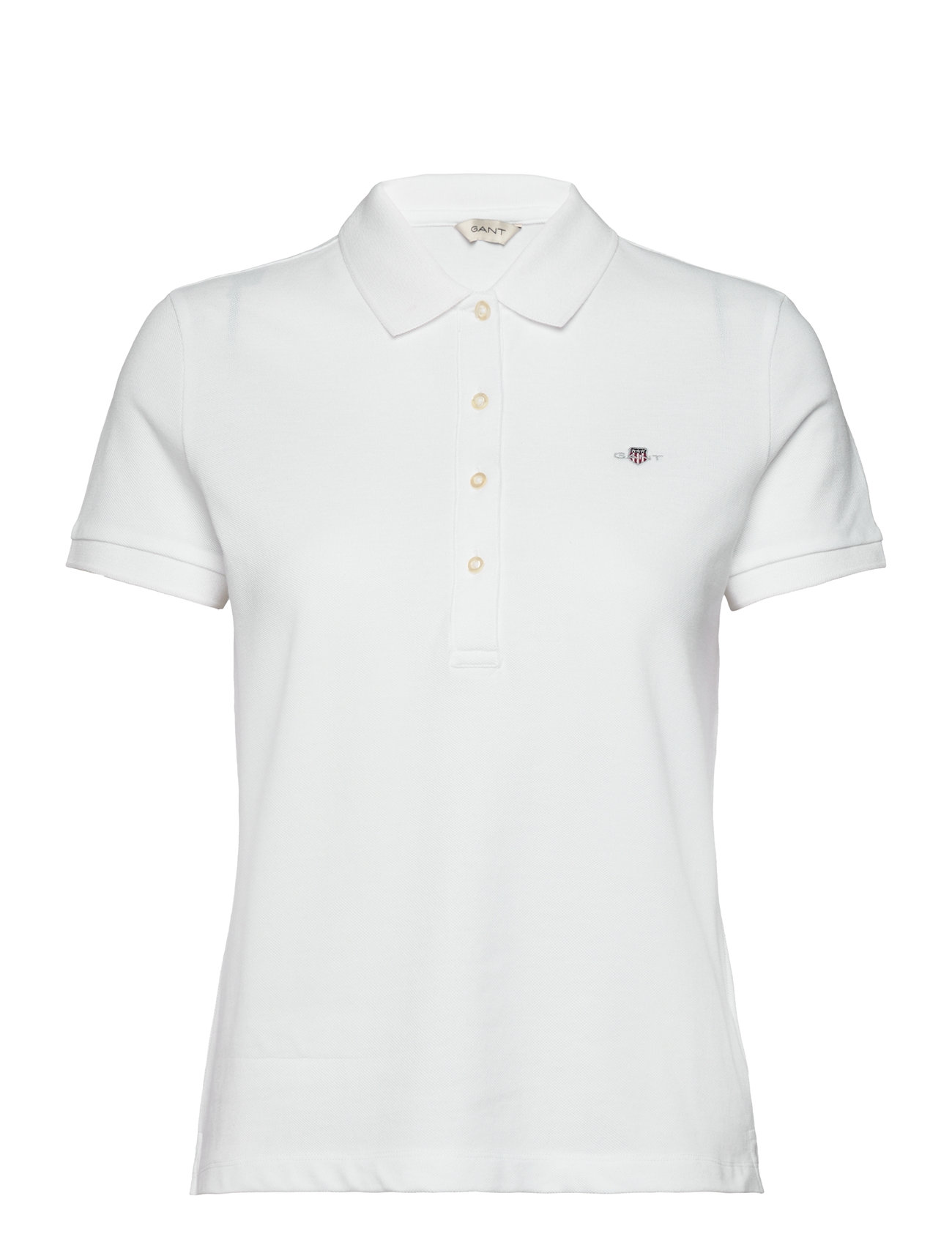 GANT Slim Sheild Cap Sleeve Pique Polo - - M 1