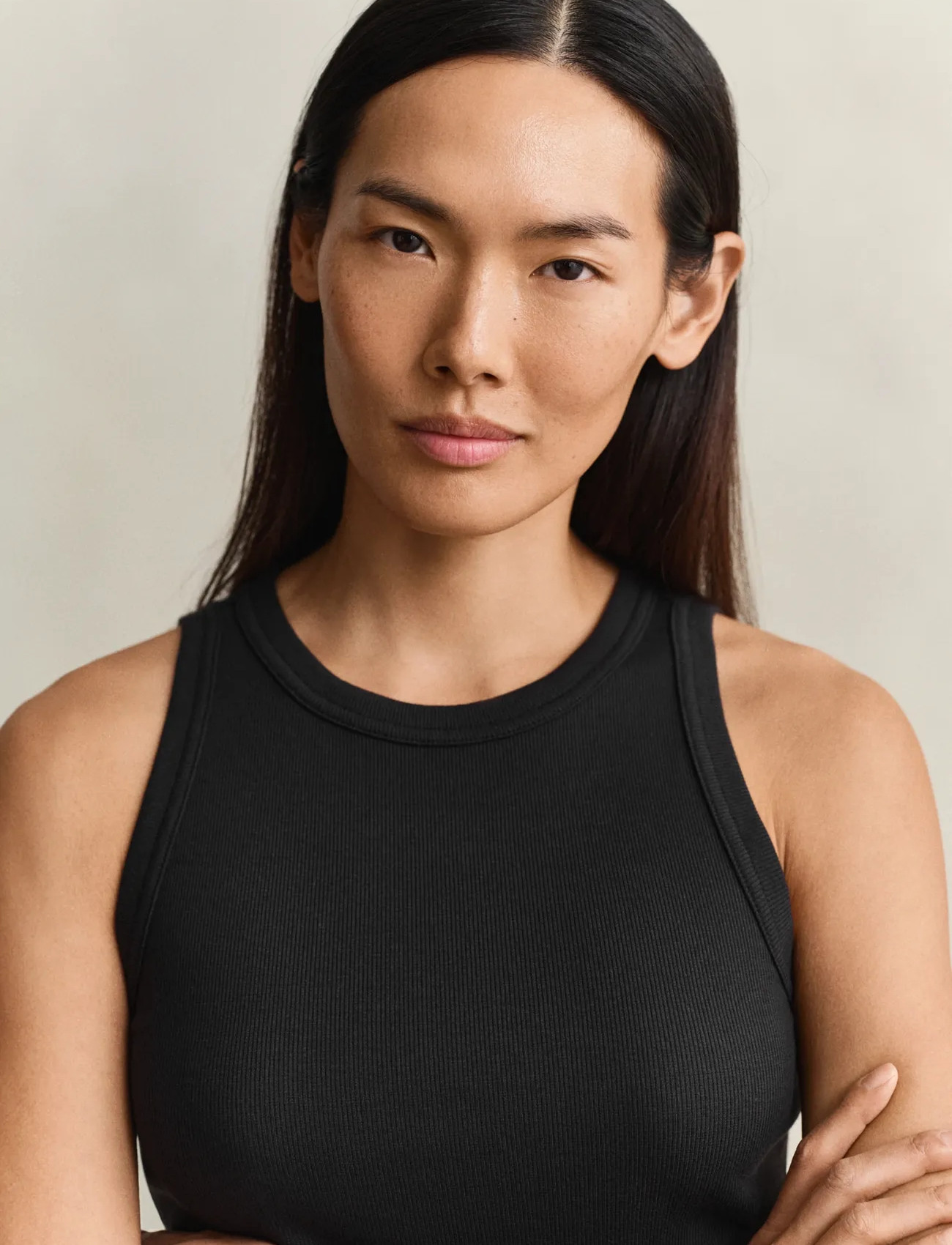 Gant High Neck Rib Tank Top toppar & linnen dam – bild 6