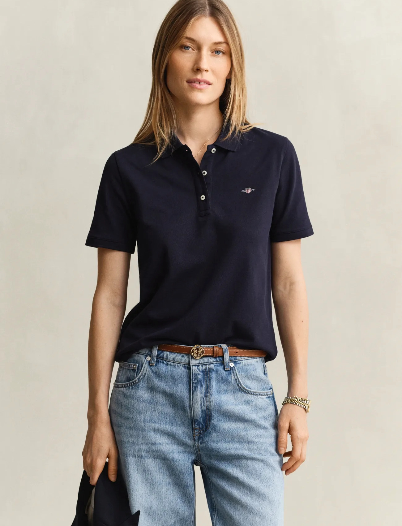 GANT Reg Shield Ss Pique Polo - - XS 1