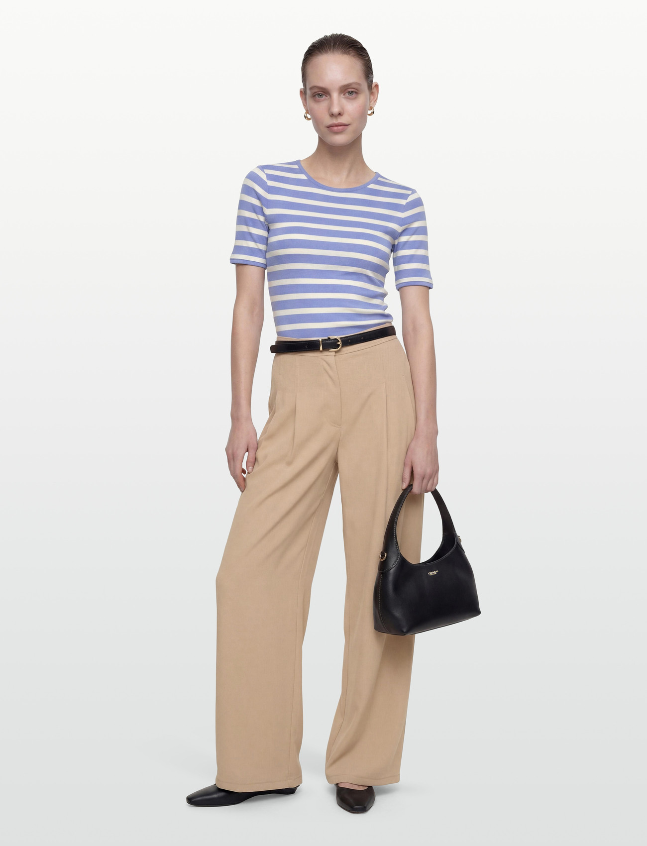 GANT Striped Ribbed Ss T-Shirt - - S 2