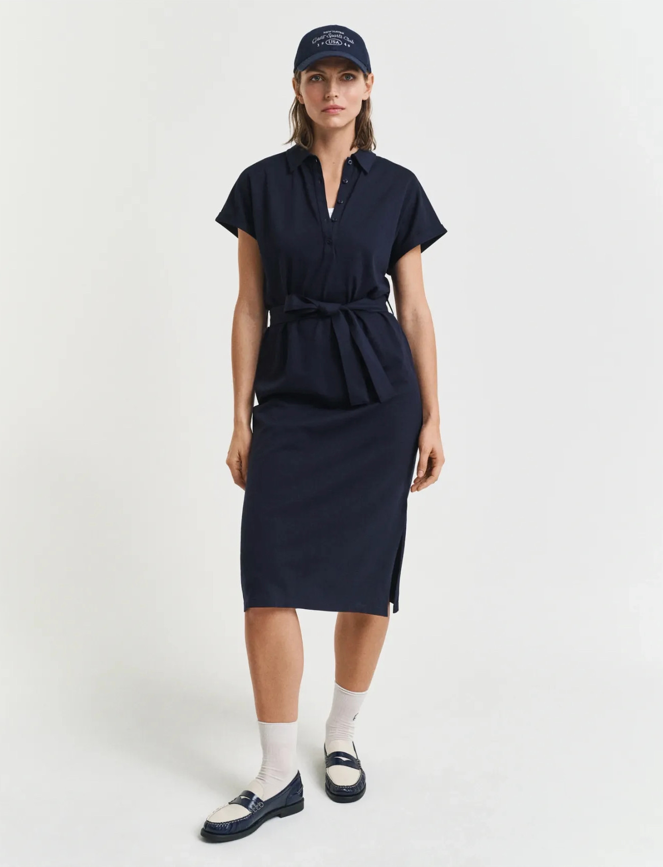 GANT Ss Pique Polo Dress - - M 1