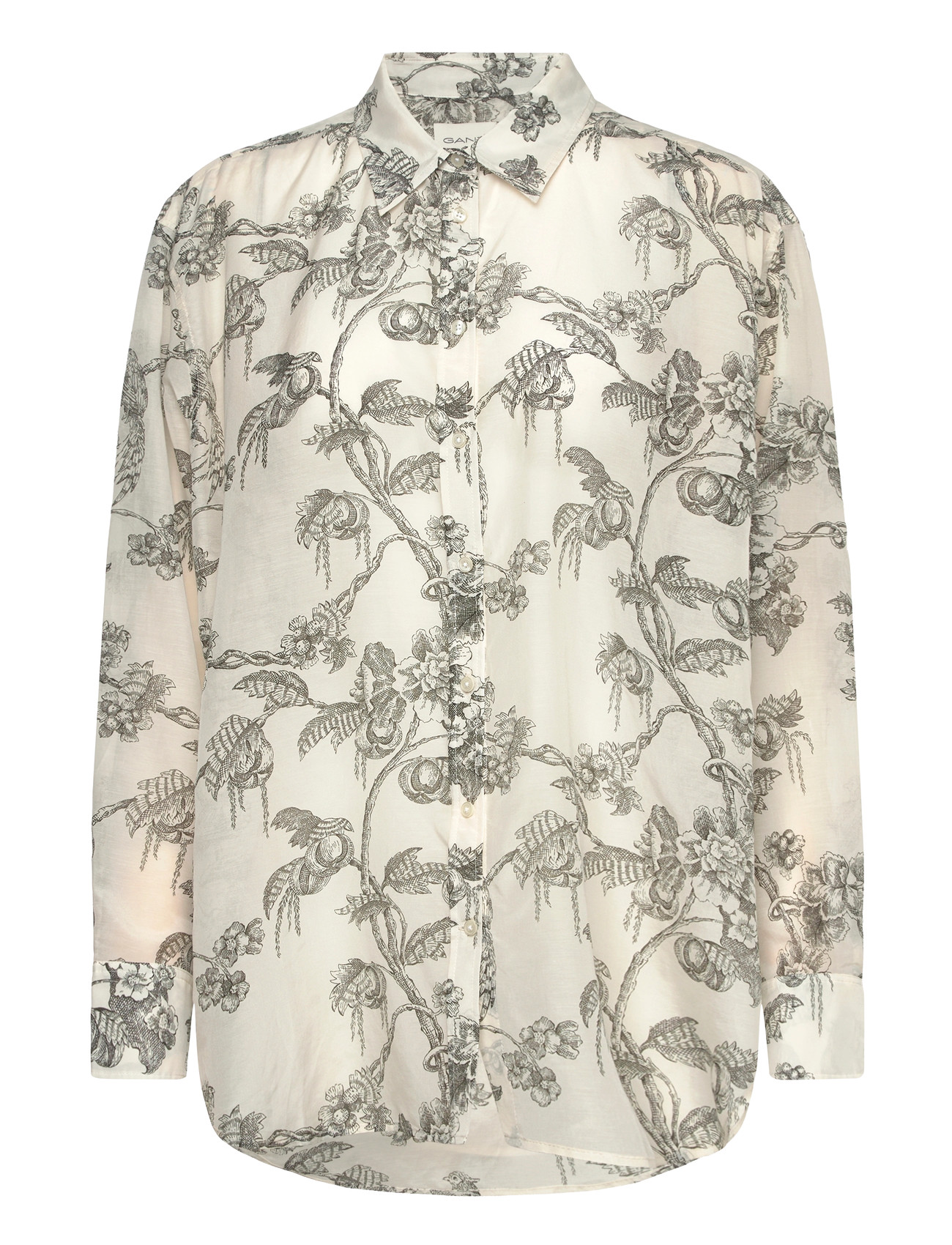 Gant | Rel Tree Print Cot Silk Shirt | 38