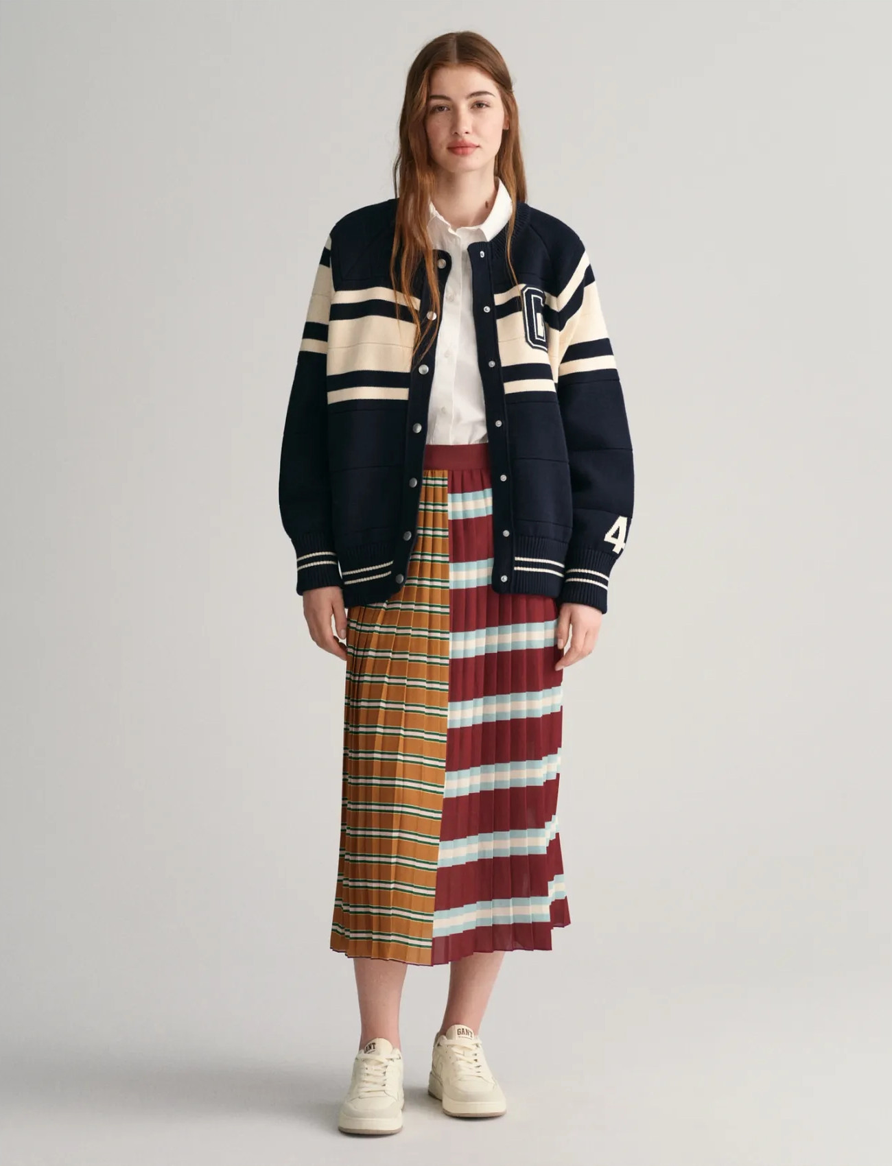 GANT Striped Pleated Skirt - Multi/patterned - 34