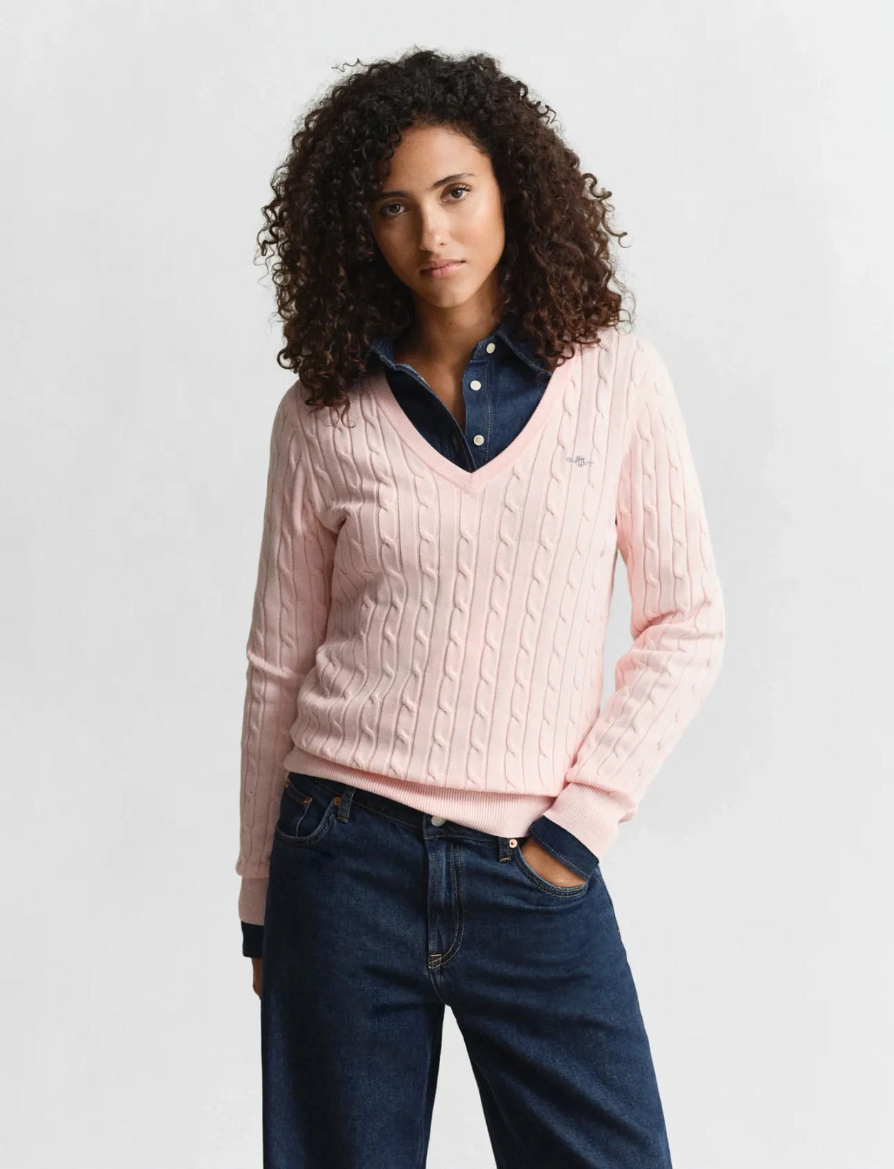 GANT Classic Cable Knit Sweater - - XS 2