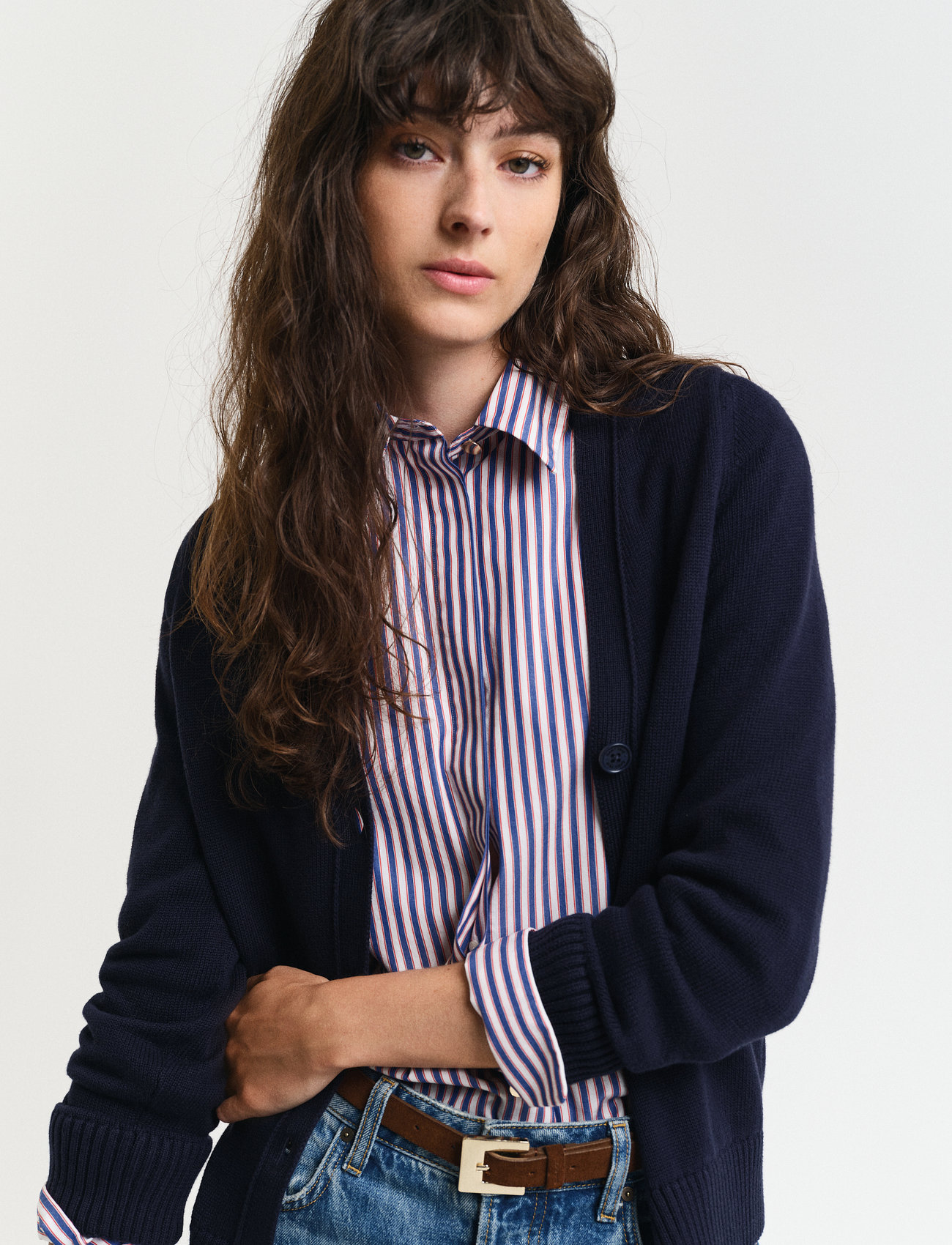 Gant Classic Cotton Cardigan dam – bild 8