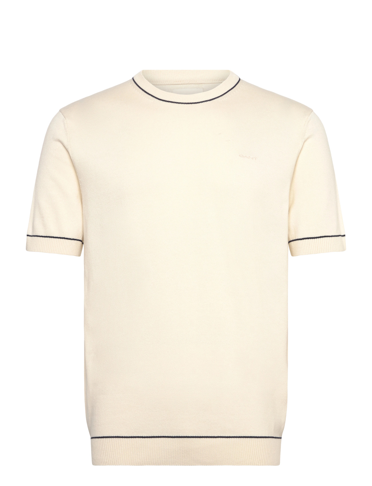 GANT Cotton Modal Ss C-Neck - Navy - S 1