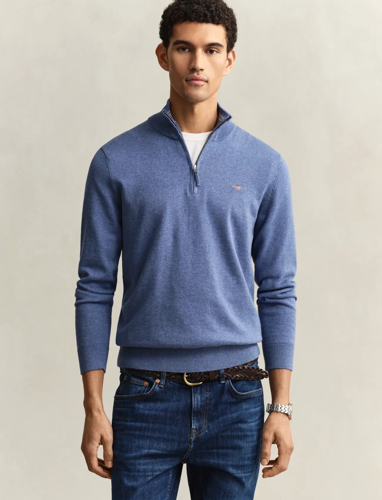 GANT Classic Cotton Half Zip - - M 1