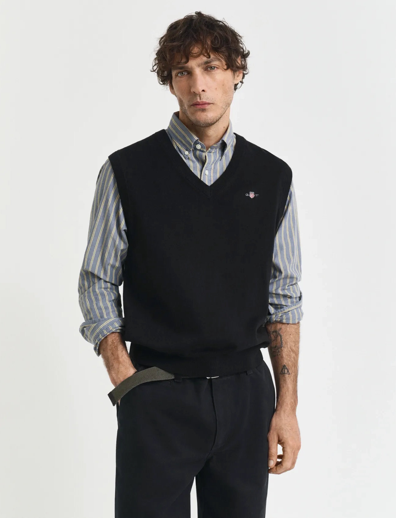 GANT Classic Cotton Vest - - S 1