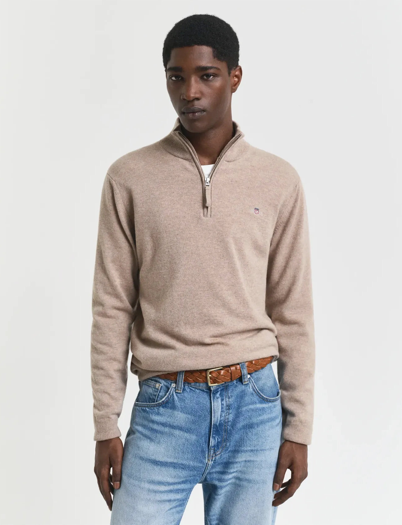 GANT Superfine Lambswool Half Zip - - S 1