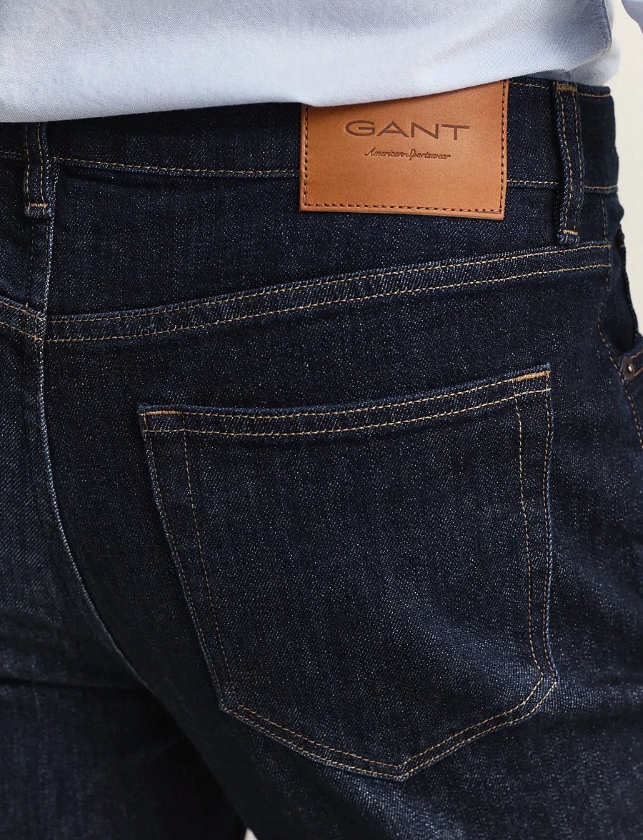 Gant - SLIM GANT JEANS - slim-fit jeans - dark blue broken in - 4