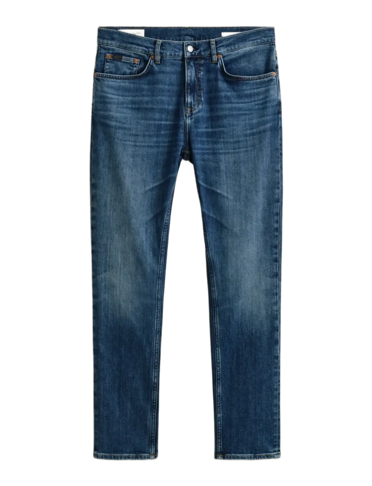 SLIM GANT JEANS - MID BLUE BROKEN IN