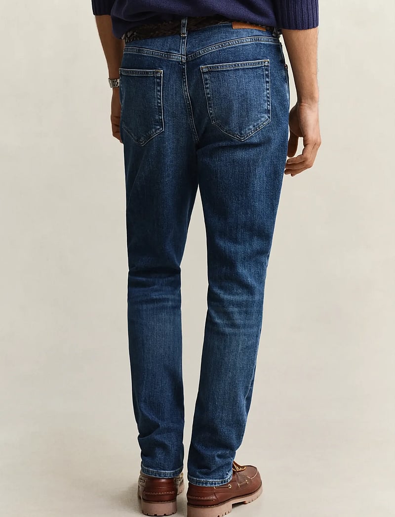GANT - SLIM GANT JEANS - slim fit jeans - mid blue broken in - 2