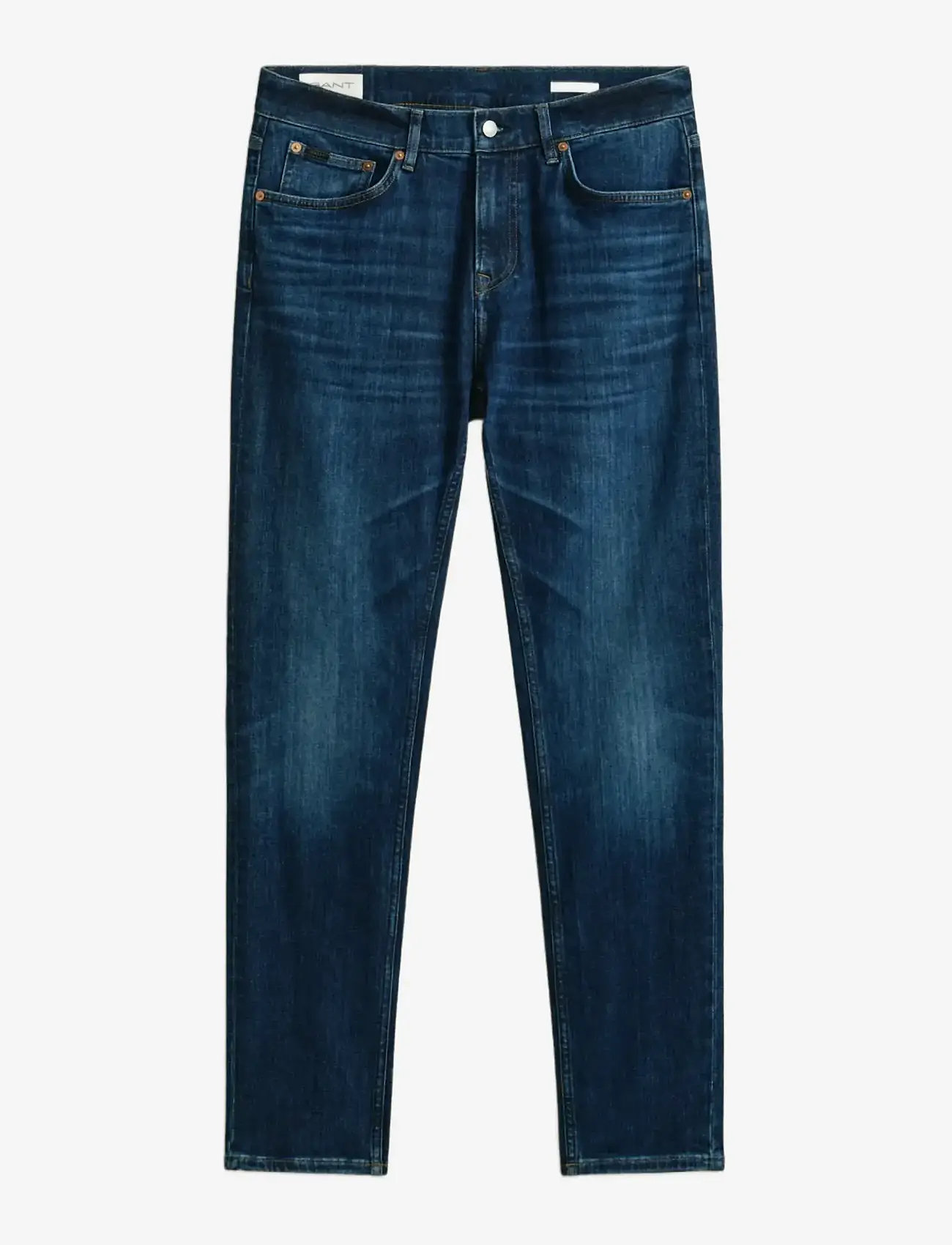 Gant - SLIM GANT JEANS - slim fit jeans - mid blue worn in - 1