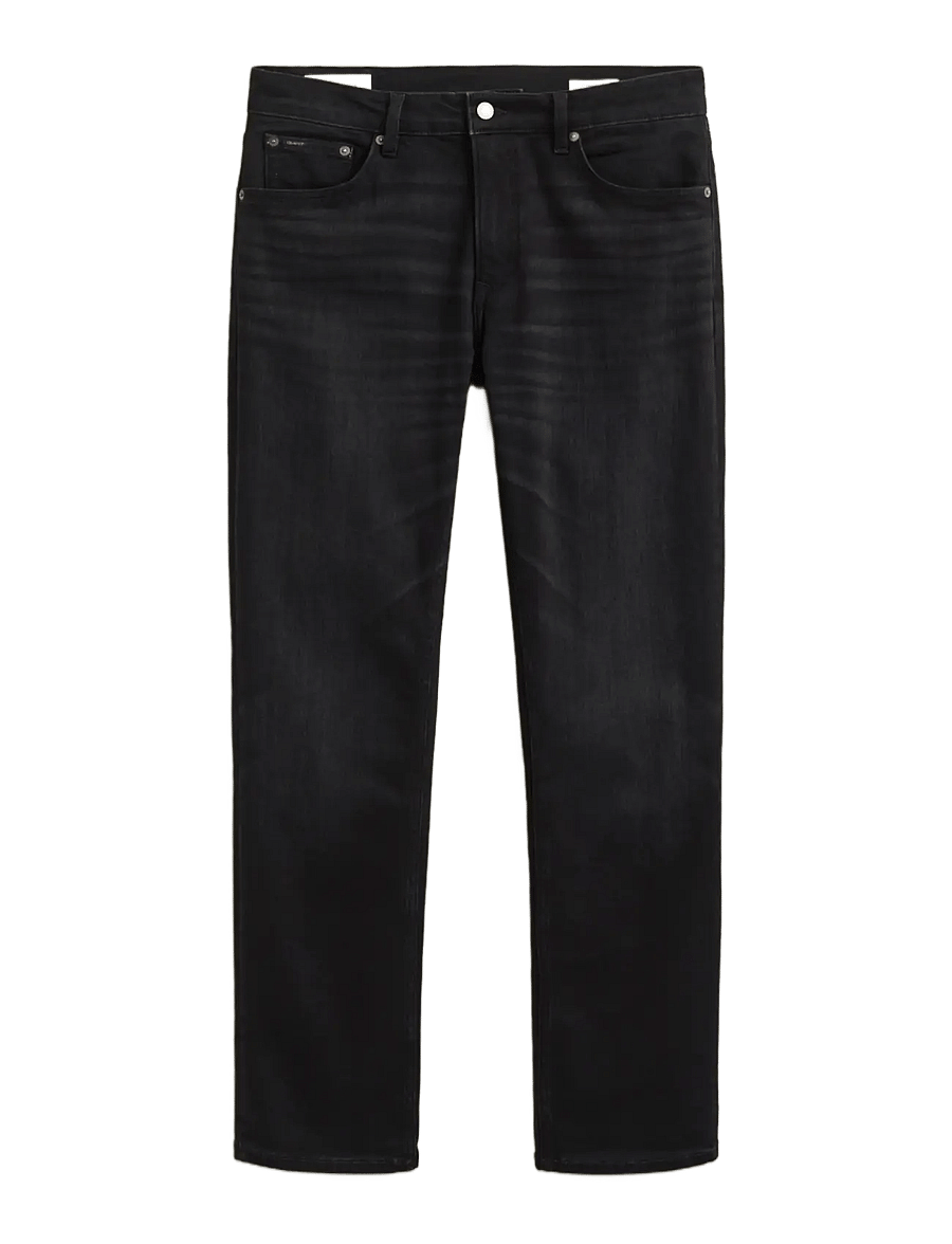 Gant - Classic Regular Denim Jeans - regular jeans - black broken in - 1