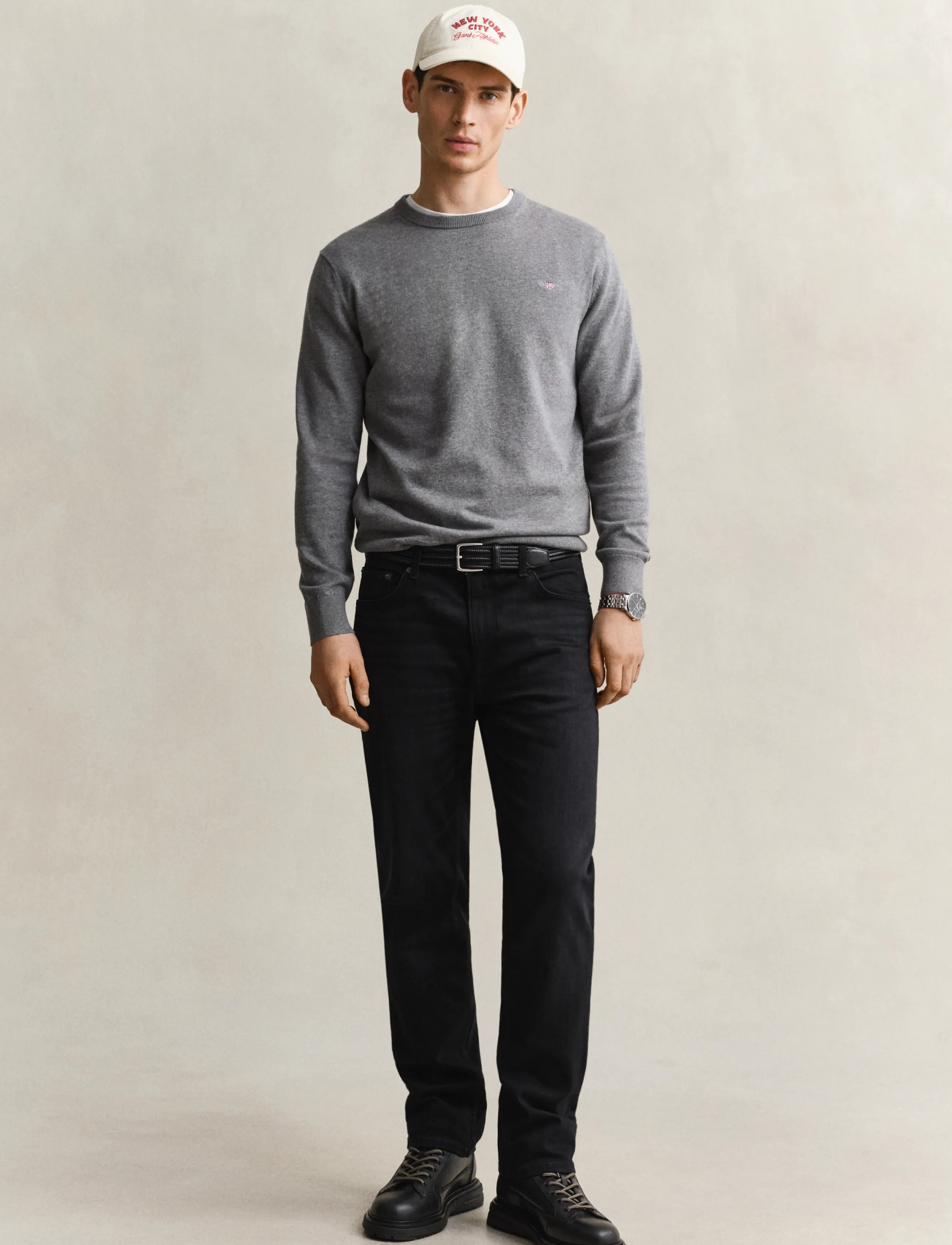 Gant Classic Regular Denim Jeans - Tavalised teksad - BLACK BROKEN IN / black