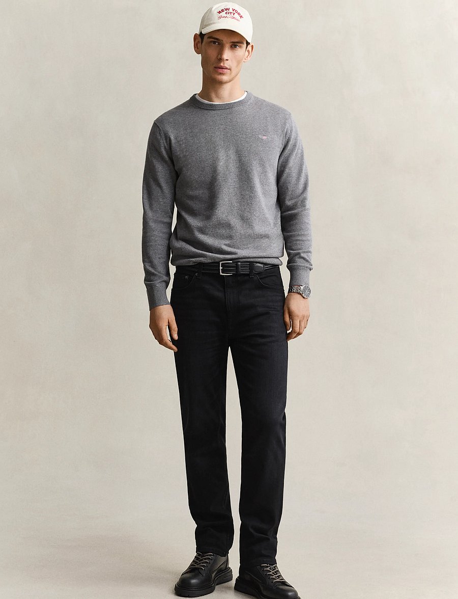Gant - Classic Regular Denim Jeans - regular jeans - black broken in - 0