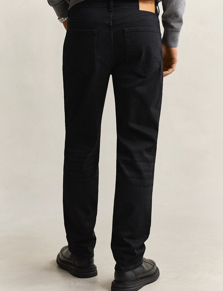 Gant - Classic Regular Denim Jeans - regular jeans - black broken in - 2