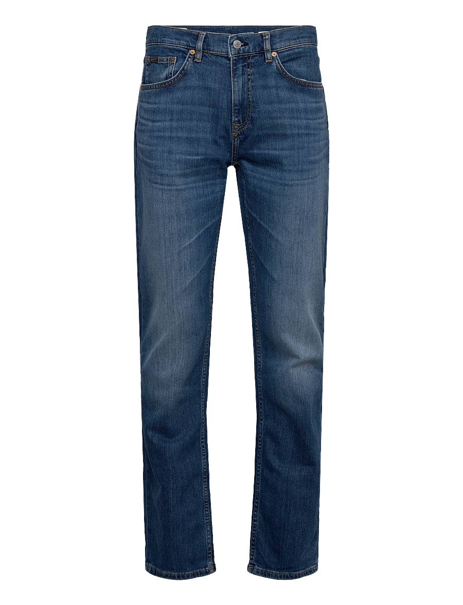 Gant - REG GANT JEANS - tavalised teksad - mid blue broken in - 1