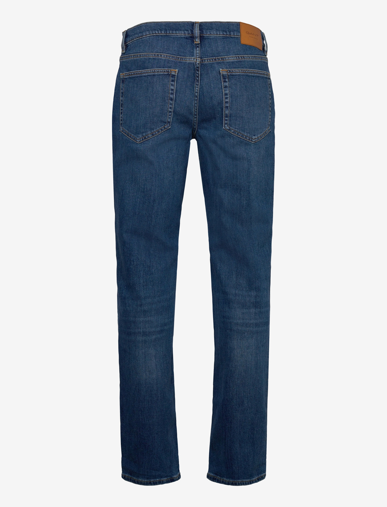 GANT - REG GANT JEANS - tavalised teksad - mid blue broken in - 2