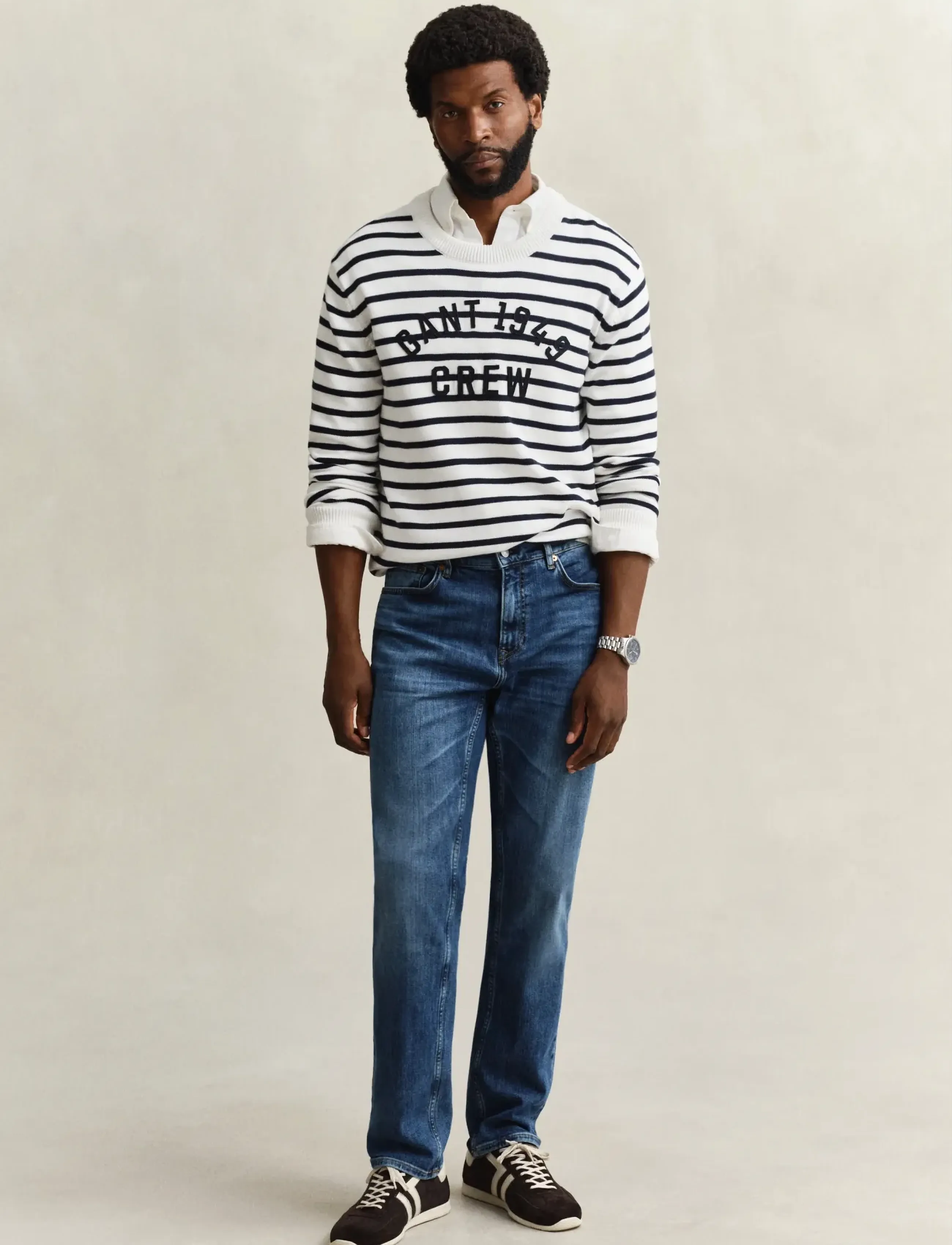 Gant REG GANT JEANS - Jeans - MID BLUE BROKEN IN / blue