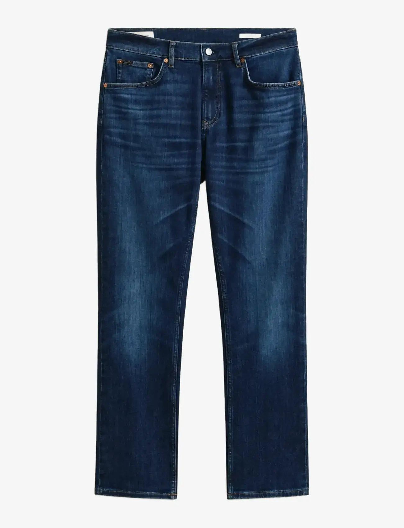 GANT - REG GANT JEANS - tavalised teksad - mid blue worn in - 1