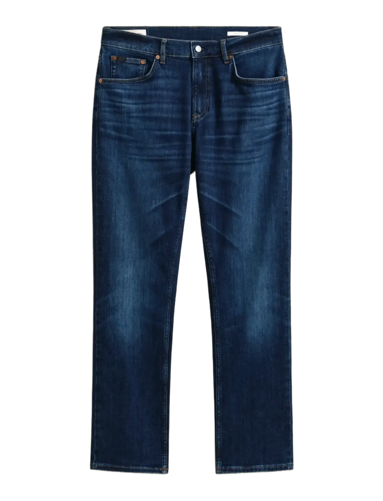 REG GANT JEANS - MID BLUE WORN IN