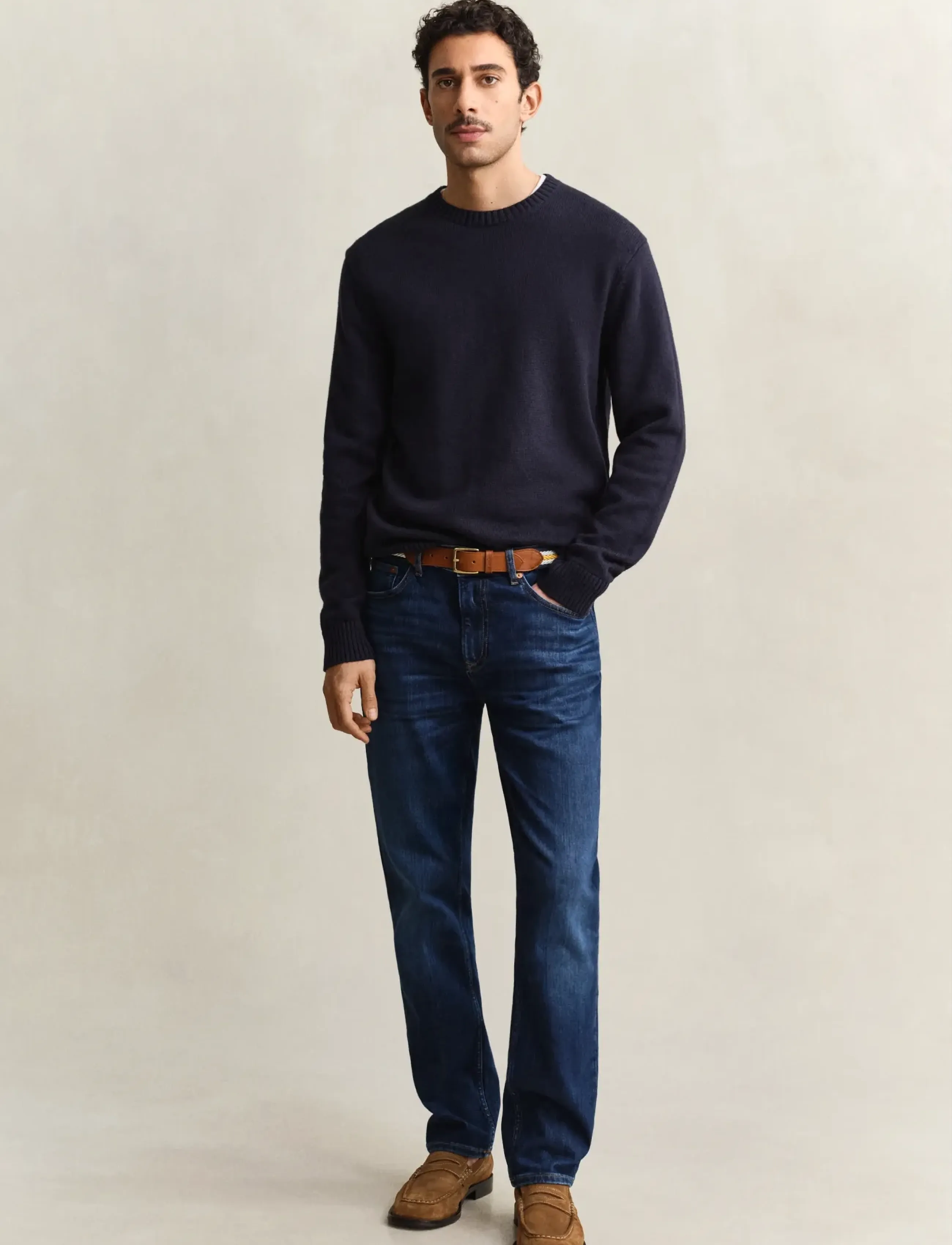 GANT REG GANT JEANS - Jeans - MID BLUE WORN IN / blue