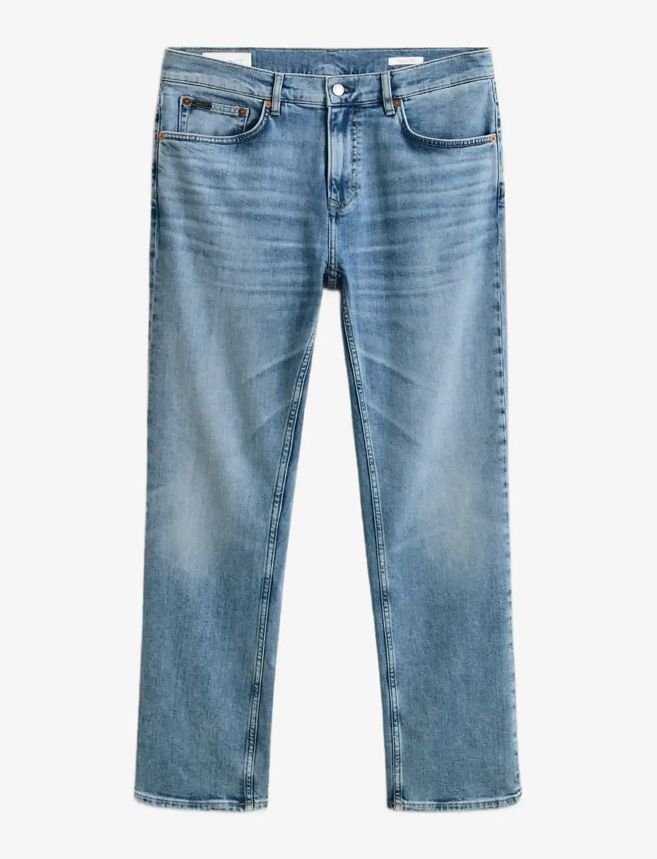 GANT - REG GANT JEANS - regular jeans - semi light blue worn in - 1