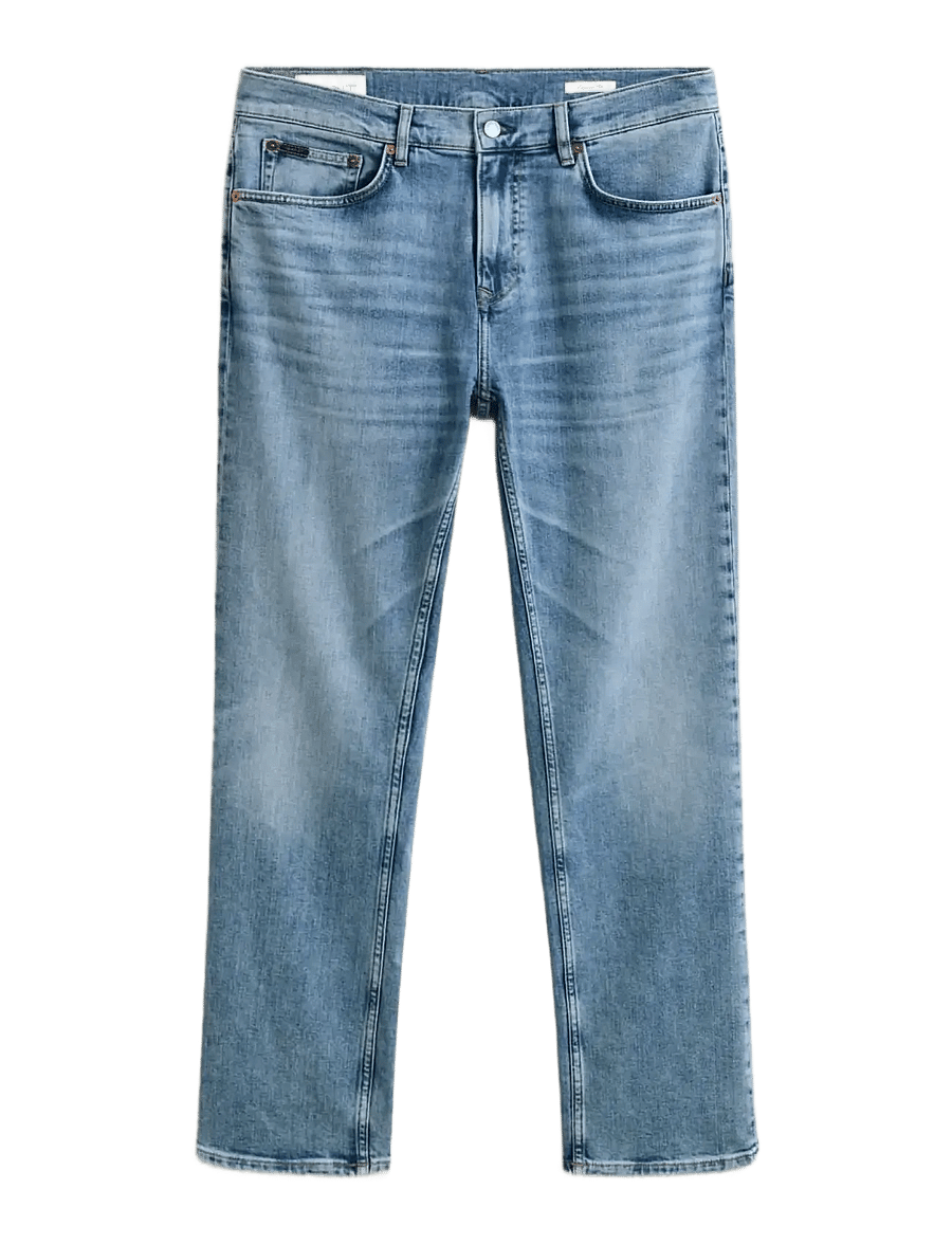 Gant - REG GANT JEANS - regular jeans - semi light blue worn in - 1