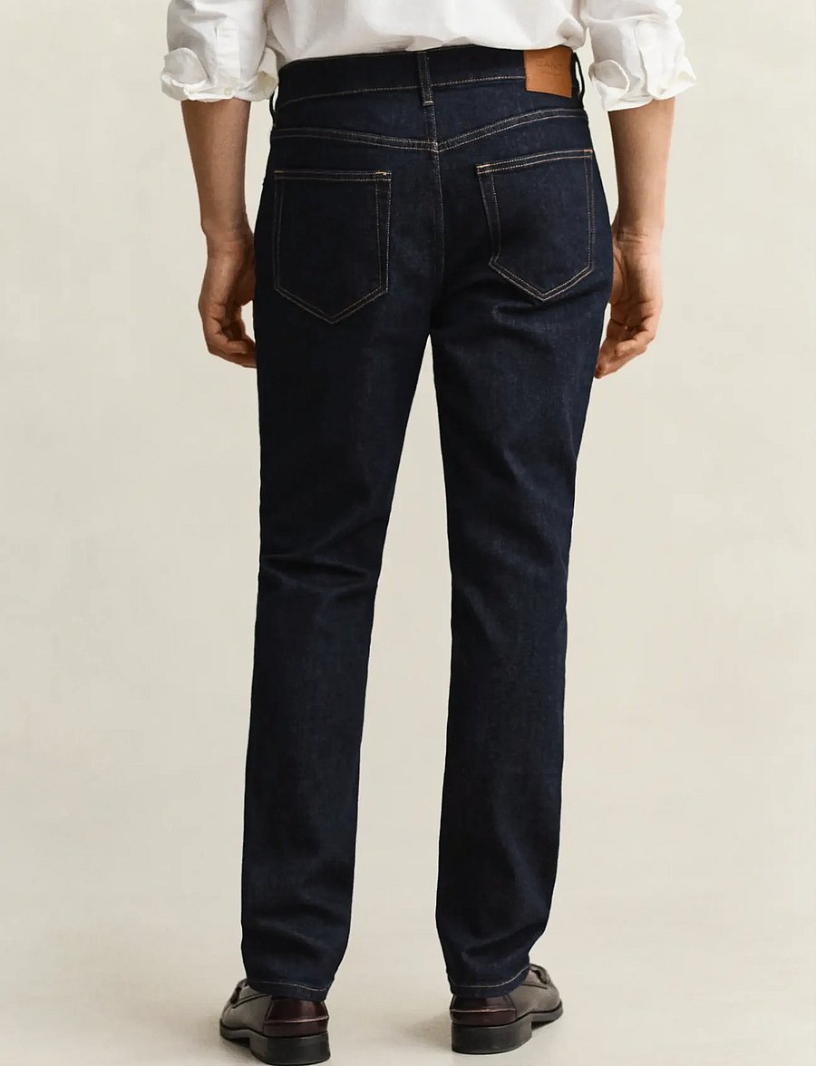Gant - SLIM CLEAN WASH GANT JEANS - slim-fit jeans - dark blue - 3