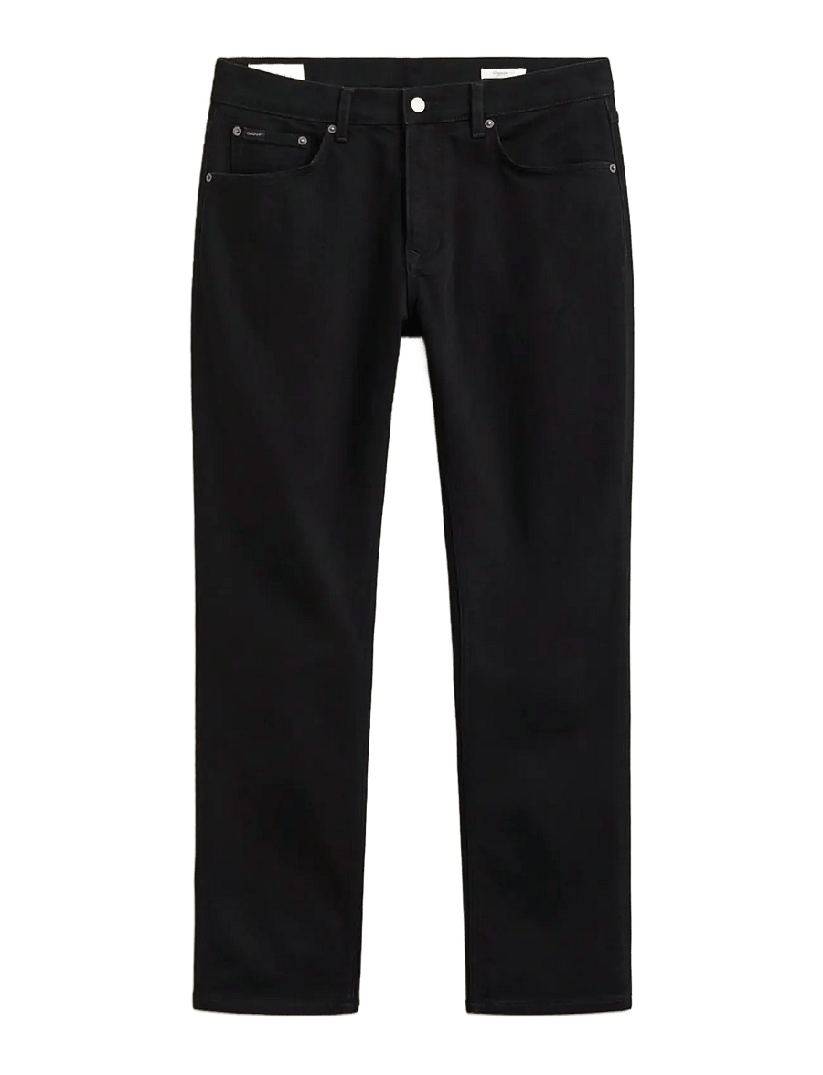 Gant - Classic Regular Jeans - regular jeans - black - 1