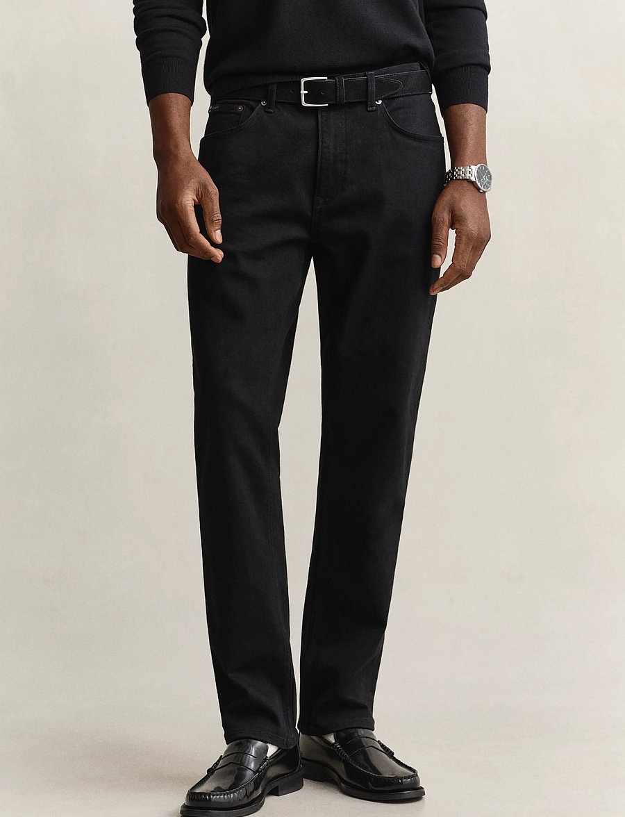 Gant - Classic Regular Jeans - regular jeans - black - 3