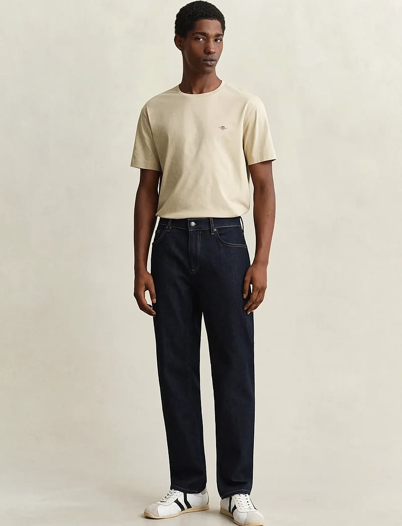 GANT - REG CLEAN WASH GANT JEANS - slim jeans - dark blue - 0