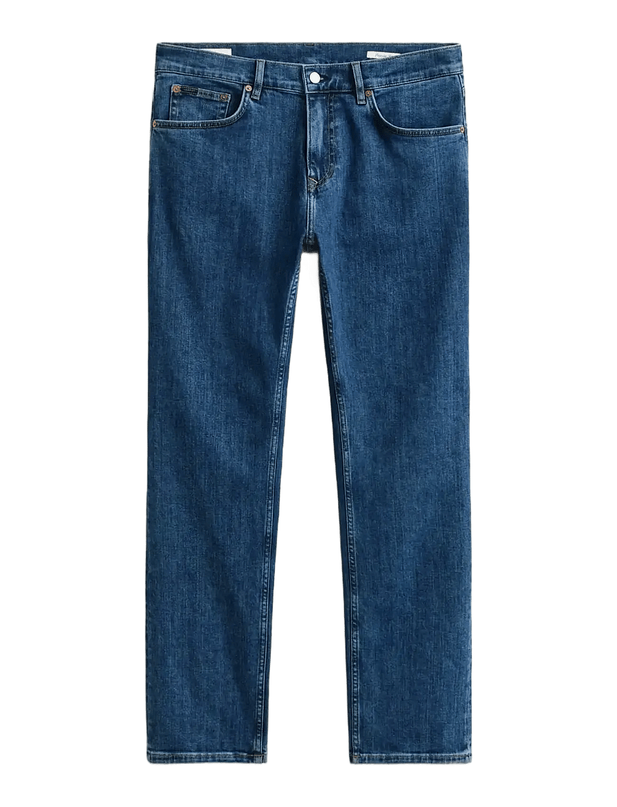 Gant - Classic Regular Jeans - regular jeans - mid blue vintage - 1
