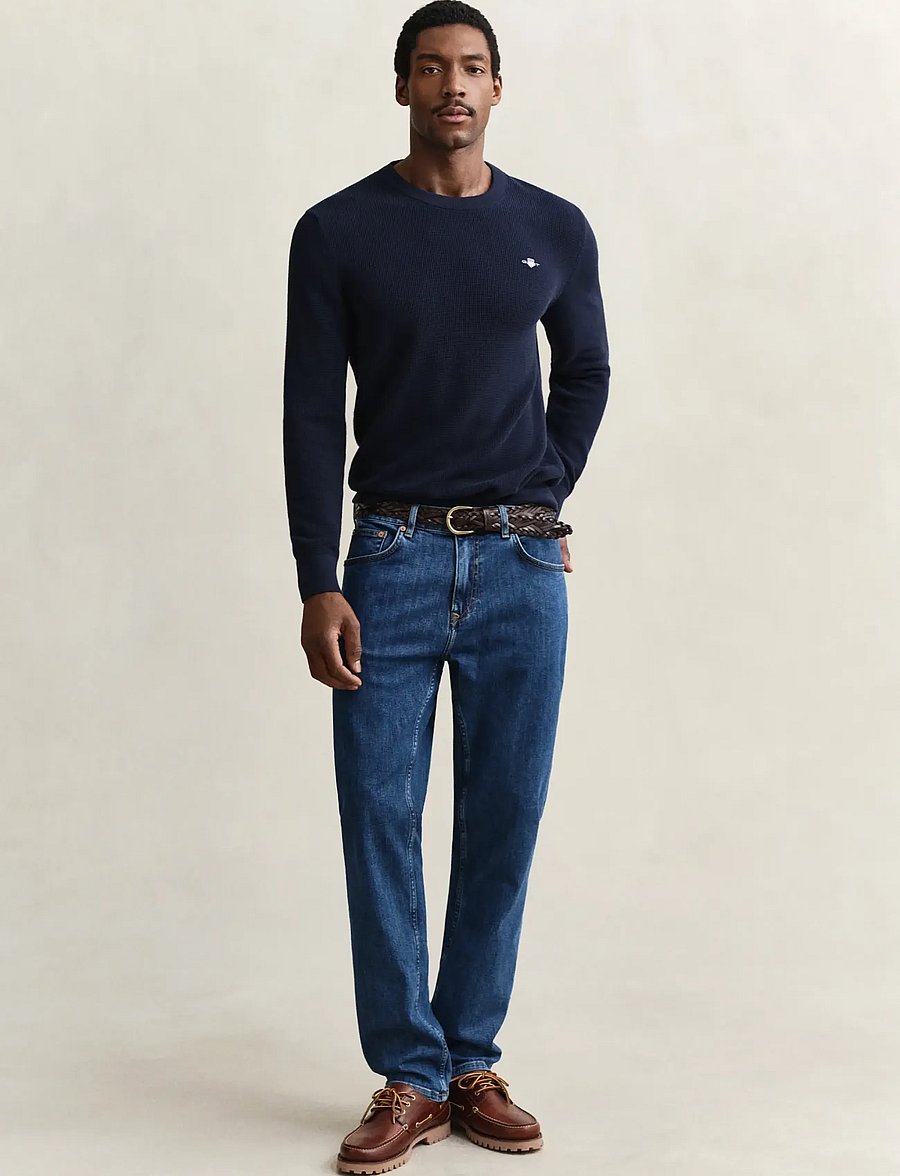 Gant - Classic Regular Jeans - regular jeans - mid blue vintage - 0