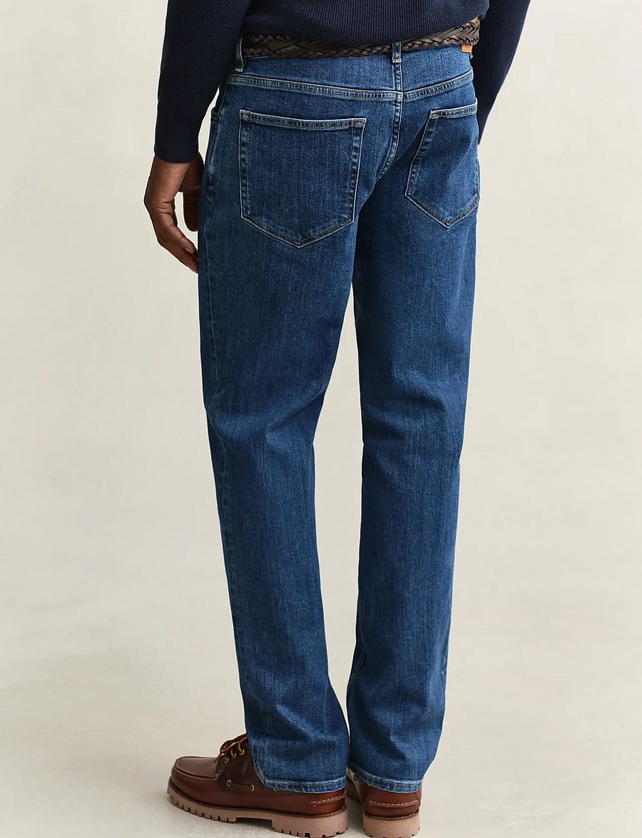 Gant - Classic Regular Jeans - regular jeans - mid blue vintage - 2