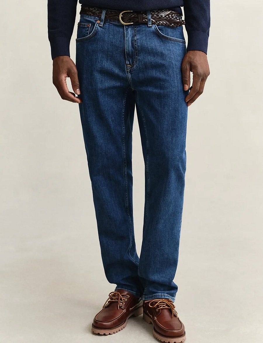 Gant - Classic Regular Jeans - regular jeans - mid blue vintage - 3