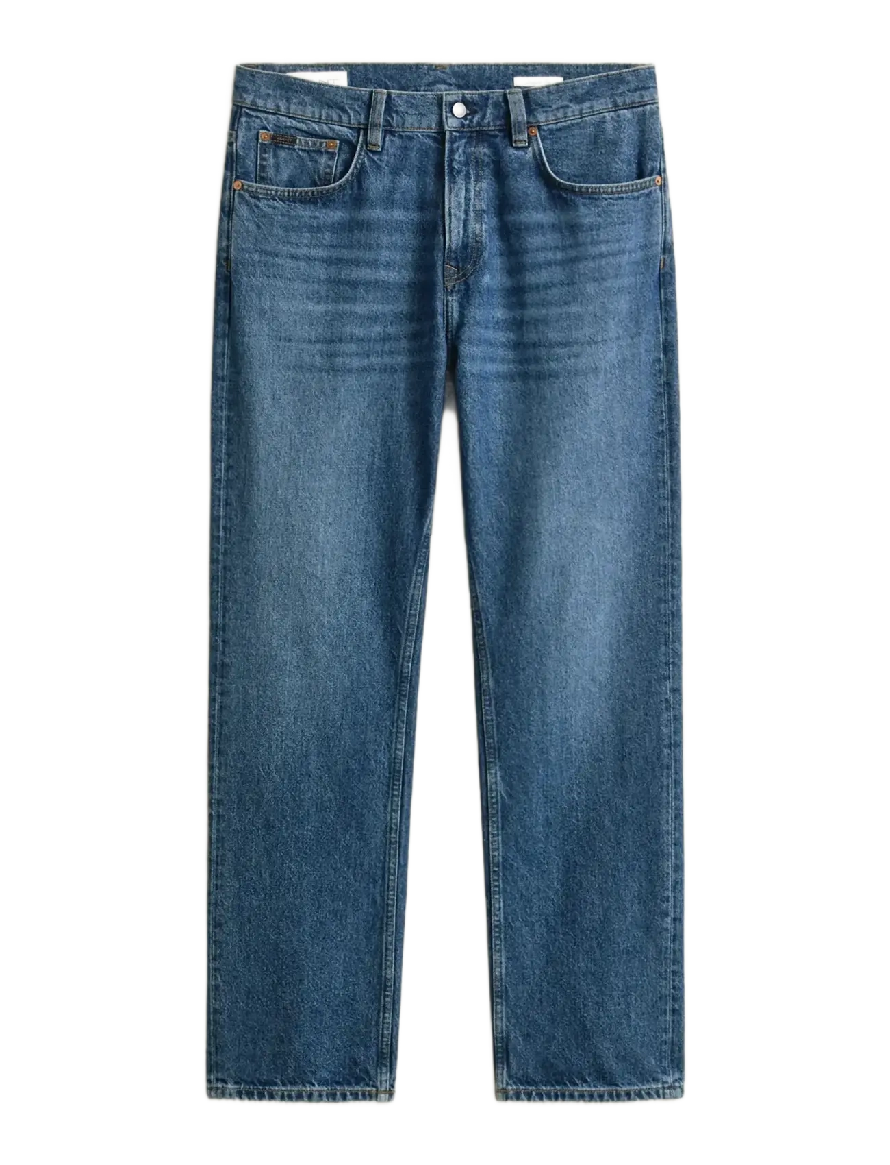 GANT GANT STRAIGHT FIT JEANS - GANT - MID BLUE WORN IN / blue