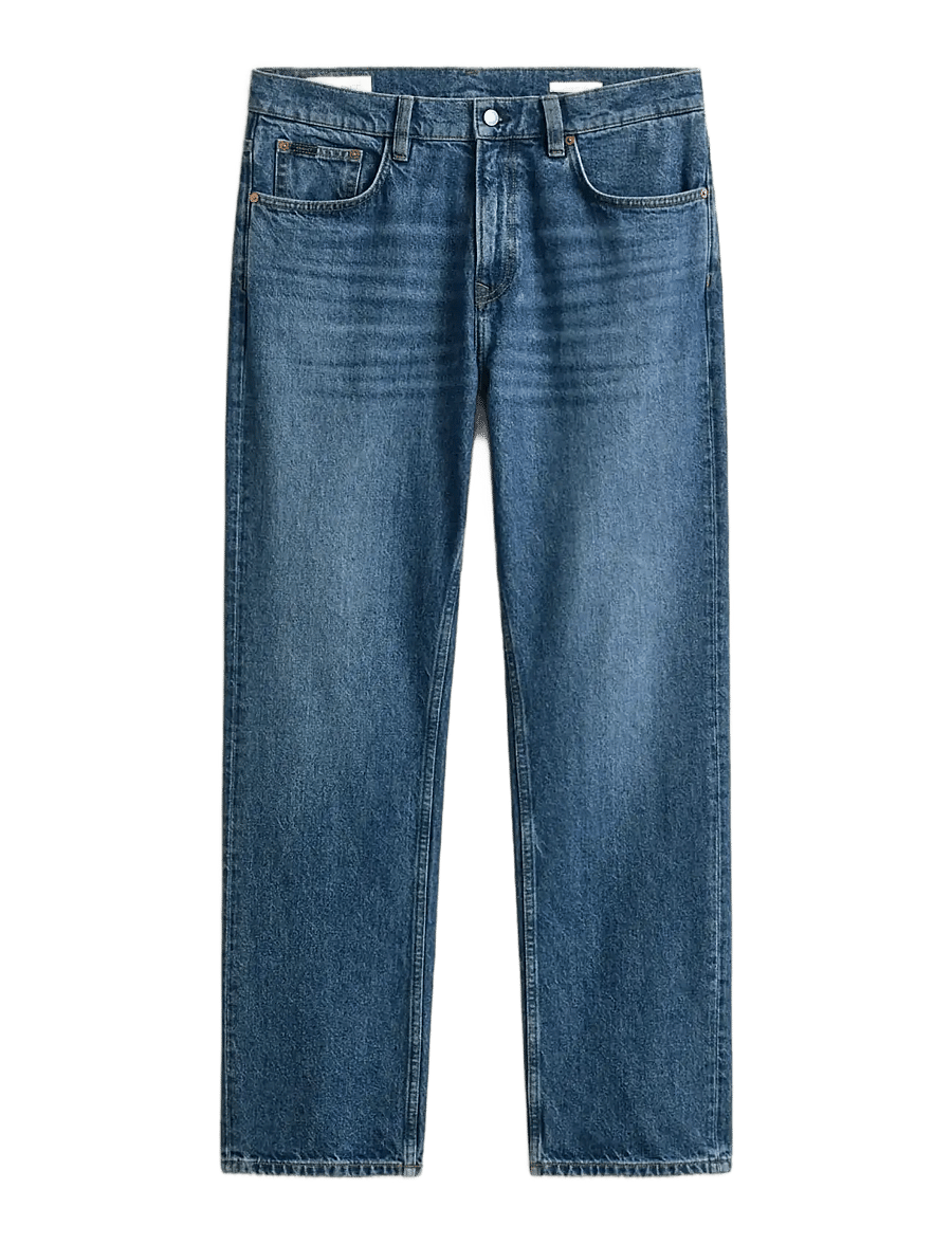 Gant - Straight Jeans - regular jeans - mid blue worn in - 1