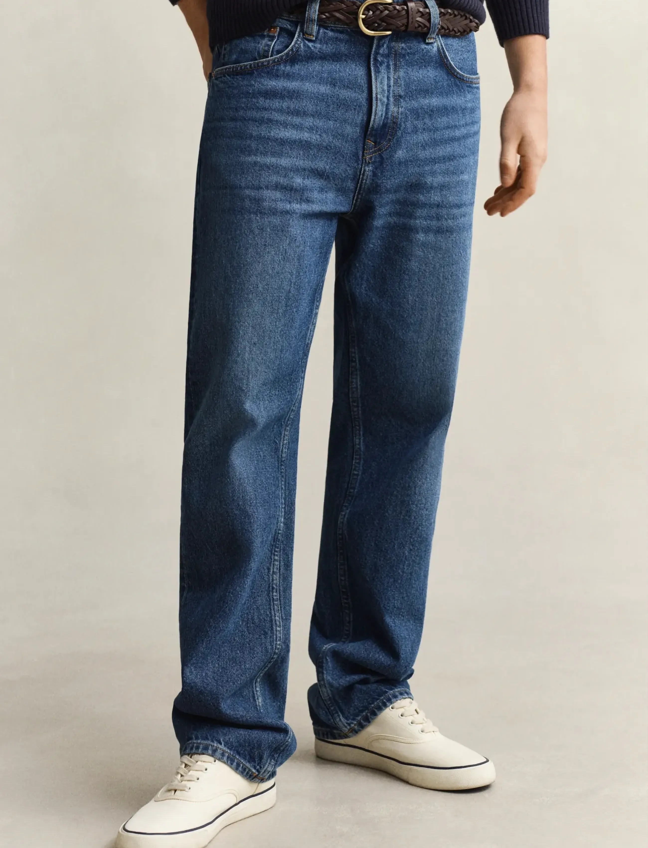 Gant - Straight Jeans - regular jeans - mid blue worn in - 3